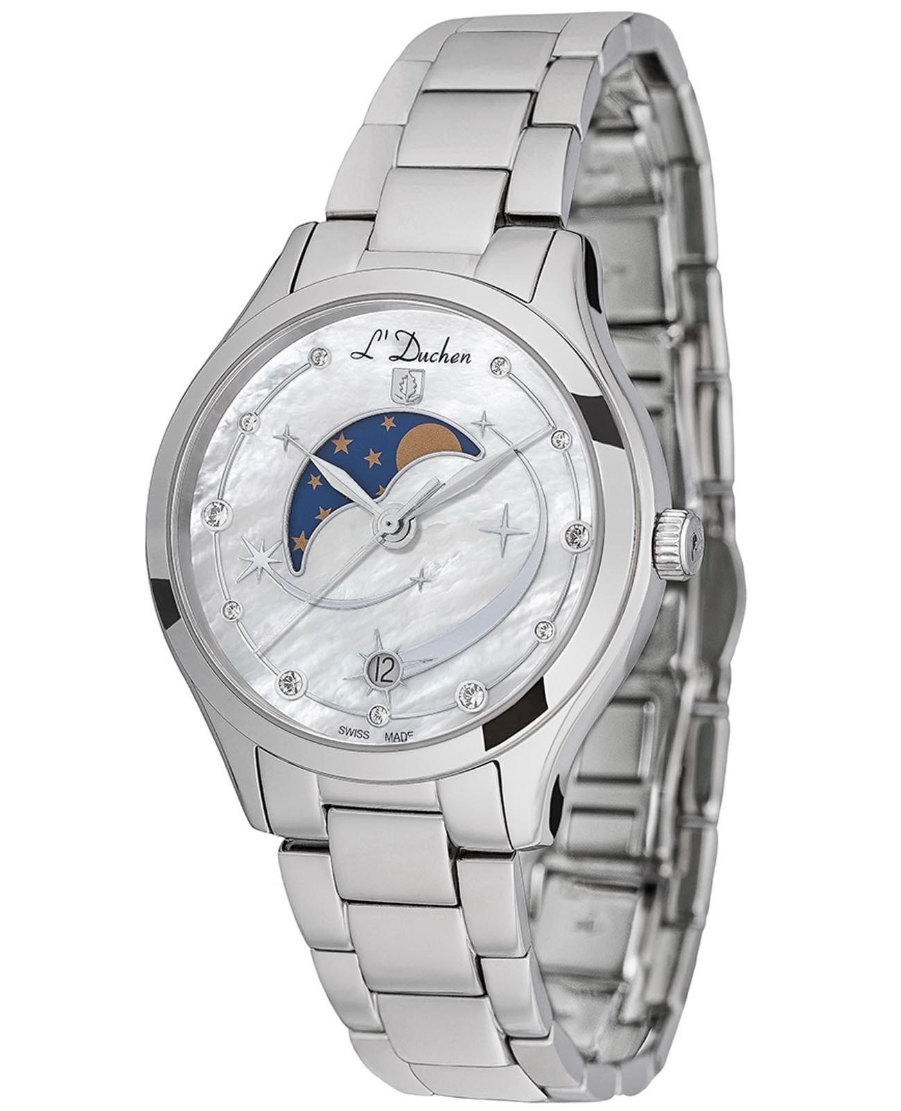 Оригинальные часы L'Duchen L'Duchen Perseides D 837.10.43 кварцевые калибр механизма  общий вид